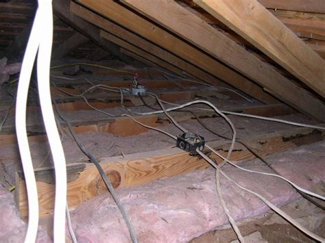 attic wiring without junction boxes|covering attic junction boxes.